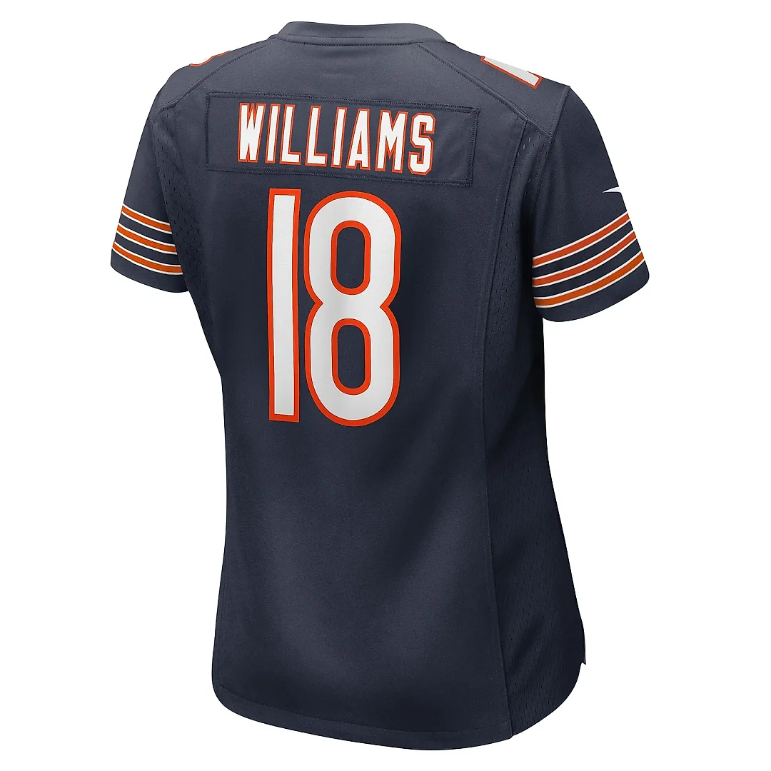 Zennovawear Women's Chicago Bears Caleb Williams Navy Player Game Jersey