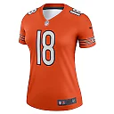 Zennovawear Women's Chicago Bears Caleb Williams Orange Alternate Legend Player Performance Top