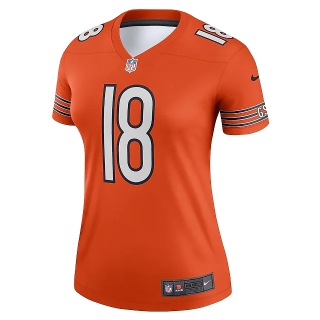 Zennovawear Women's Chicago Bears Caleb Williams Orange Alternate Legend Player Performance Top