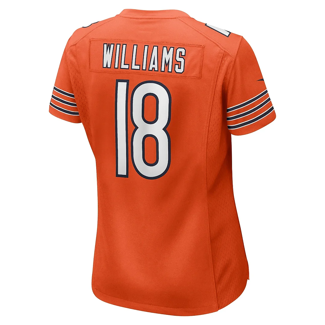 Zennovawear Women's Chicago Bears Caleb Williams Orange Alternate Game Jersey