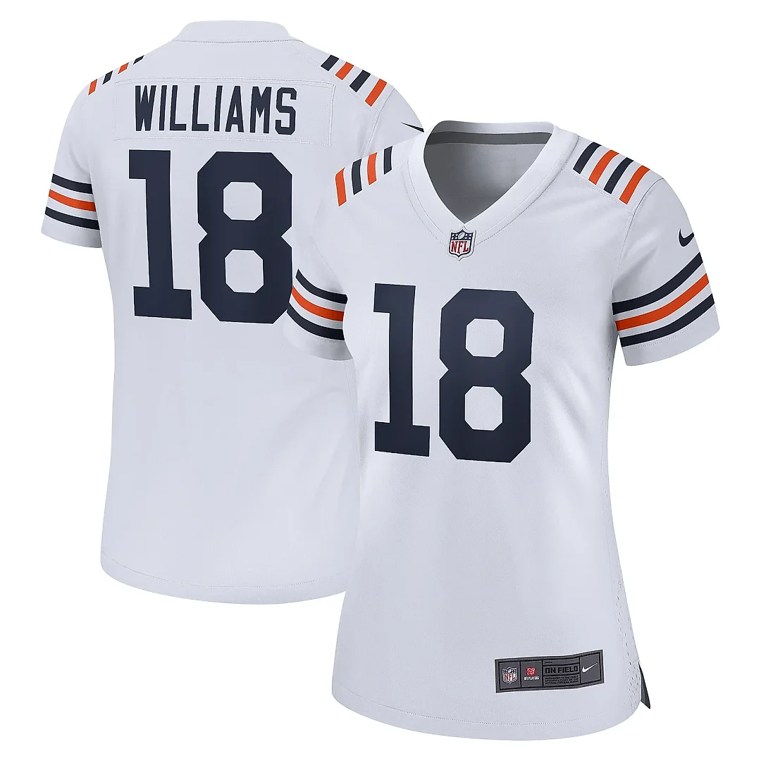 Zennovawear Women's Chicago Bears Caleb Williams White 2nd Alternate Game Player Jersey