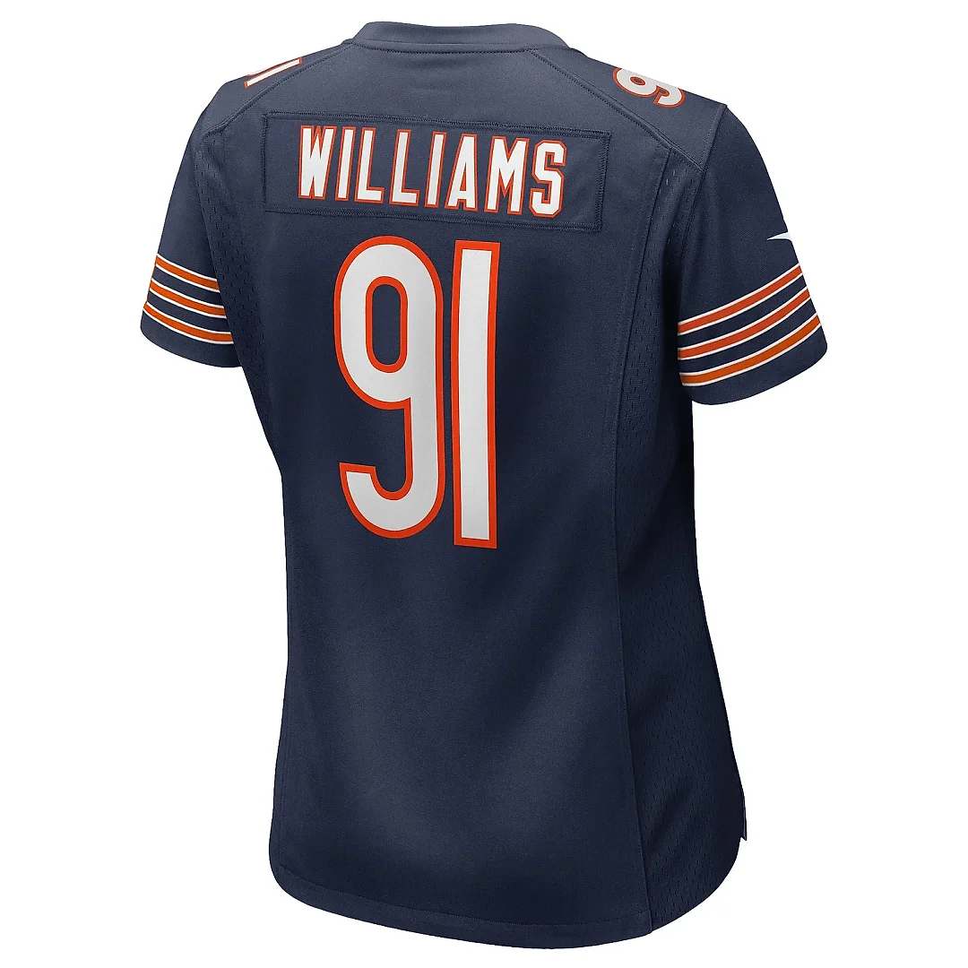 Zennovawear Women's Chicago Bears Chris Williams Navy Game Jersey