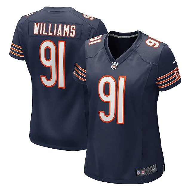 Zennovawear Women's Chicago Bears Chris Williams Navy Game Jersey