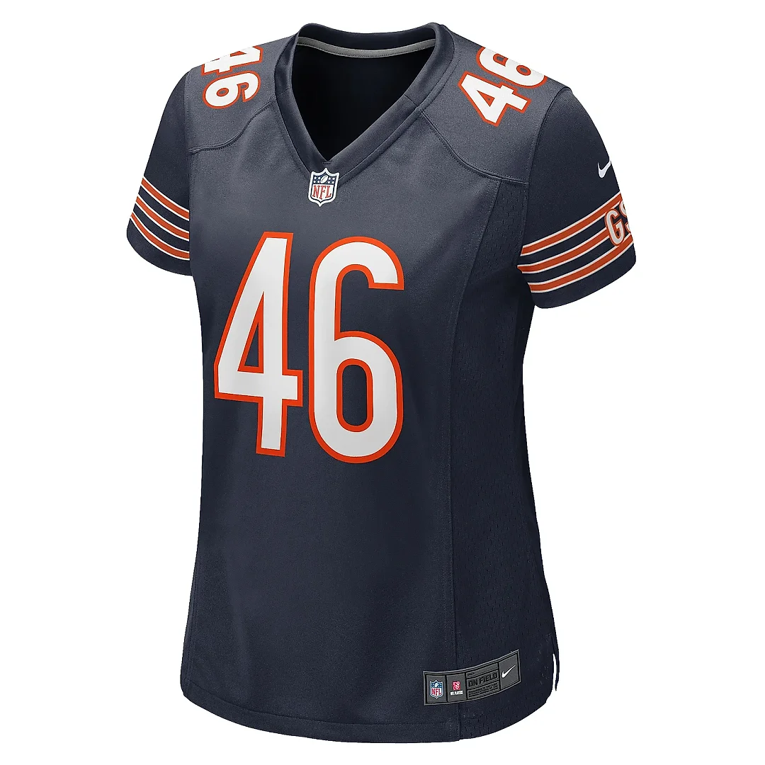 Zennovawear Women's Chicago Bears Christian Matthew Navy Game Jersey