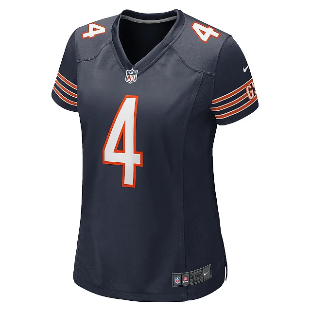 Zennovawear Women's Chicago Bears D'Andre Swift Navy Game Jersey