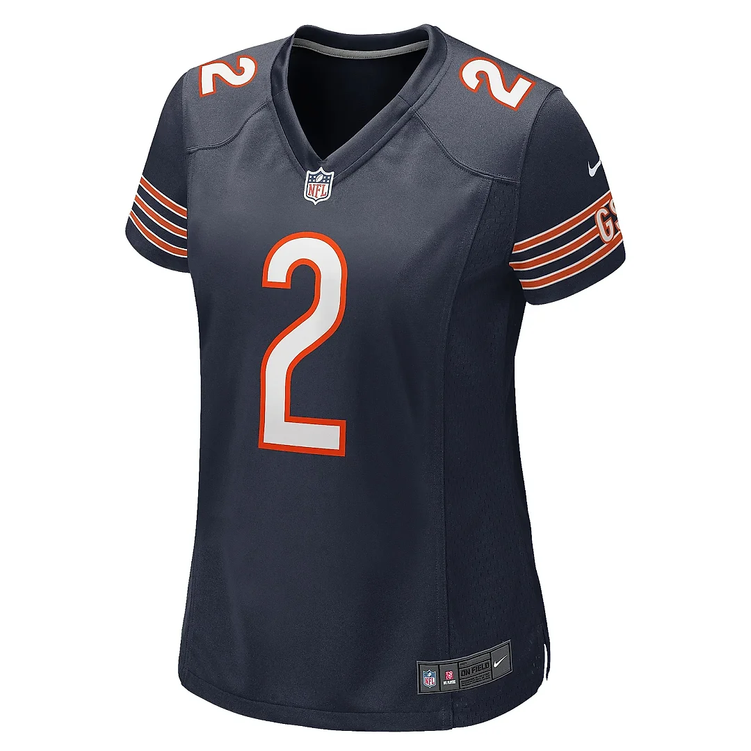 Zennovawear Women's Chicago Bears D.J. Moore Navy Player Jersey