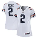 Zennovawear Women's Chicago Bears D.J. Moore White Alternate Game Jersey