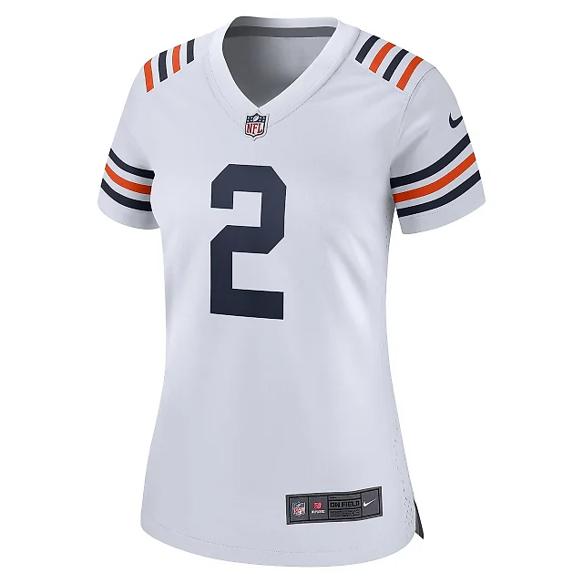 Zennovawear Women's Chicago Bears D.J. Moore White Alternate Game Jersey