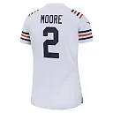 Zennovawear Women's Chicago Bears D.J. Moore White Alternate Game Jersey