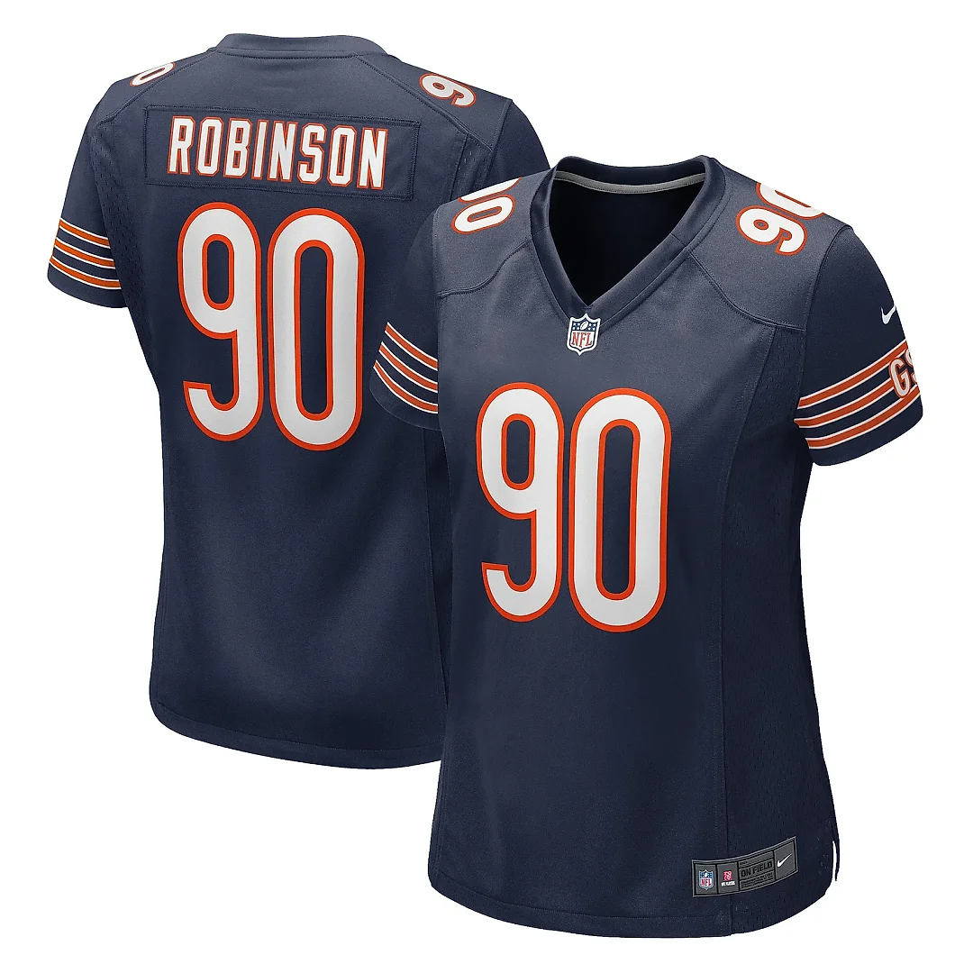 Zennovawear Women's Chicago Bears Dominique Robinson Navy Game Jersey
