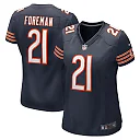 Zennovawear Women's Chicago Bears D'Onta Foreman Navy Game Jersey