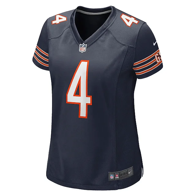 Zennovawear Women's Chicago Bears Eddie Jackson Navy Game Player Jersey