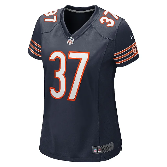 Zennovawear Women's Chicago Bears Elijah Hicks Navy Game Player Jersey