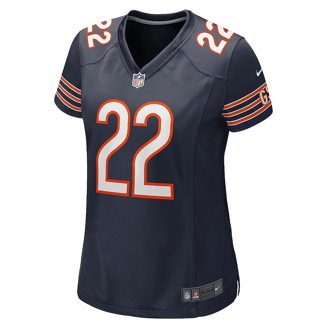 Zennovawear Women's Chicago Bears Elijah Hicks Navy Team Game Jersey