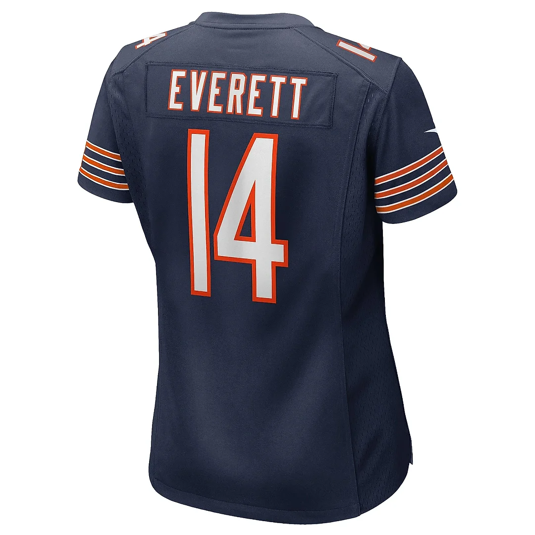 Zennovawear Women's Chicago Bears Gerald Everett Navy Game Jersey