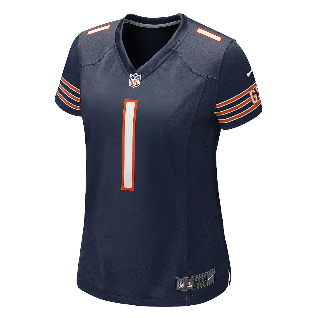 Zennovawear Women's Chicago Bears Jaylon Johnson Navy Game Jersey