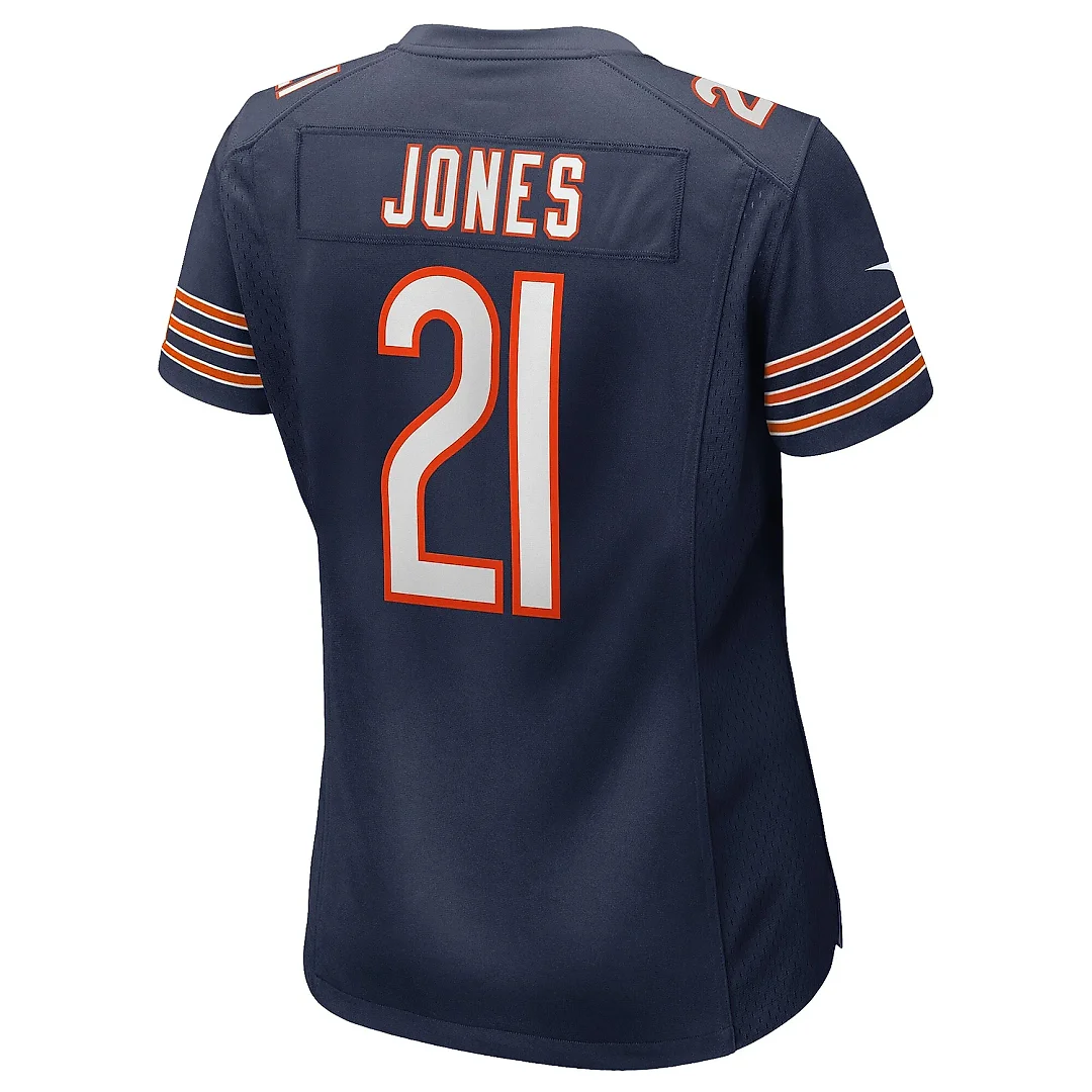 Zennovawear Women's Chicago Bears Jaylon Jones Navy Game Jersey