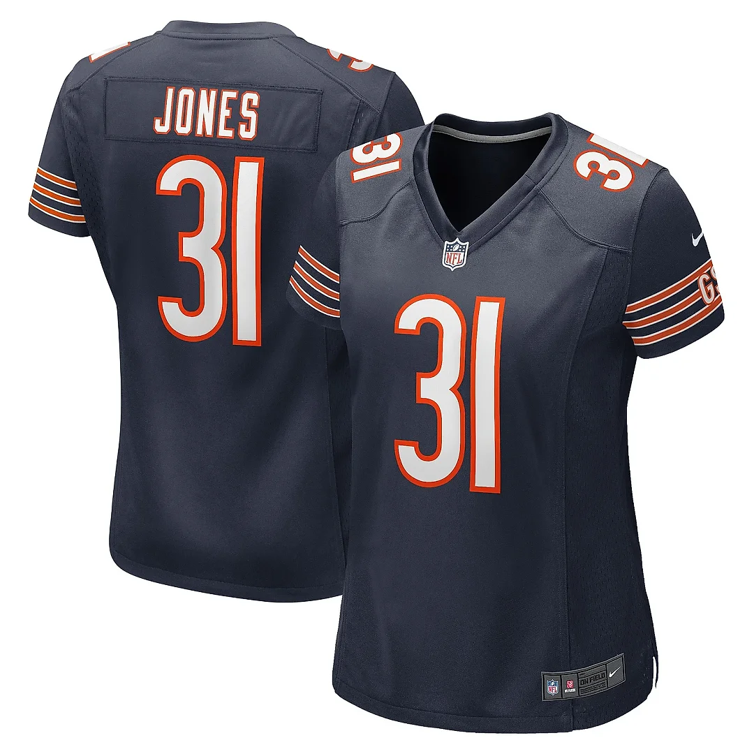 Zennovawear Women's Chicago Bears Jaylon Jones Navy Game Player Jersey