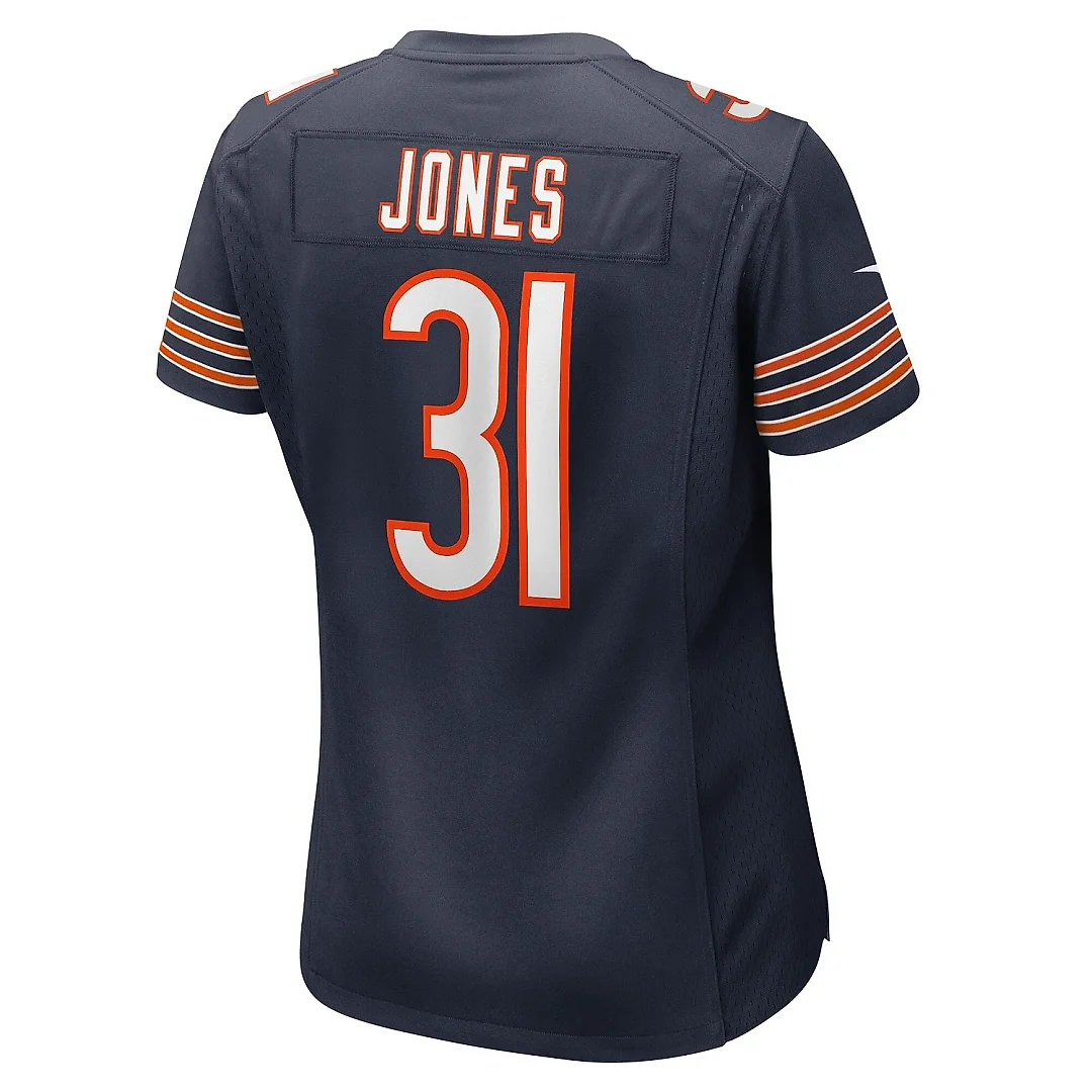 Zennovawear Women's Chicago Bears Jaylon Jones Navy Game Player Jersey