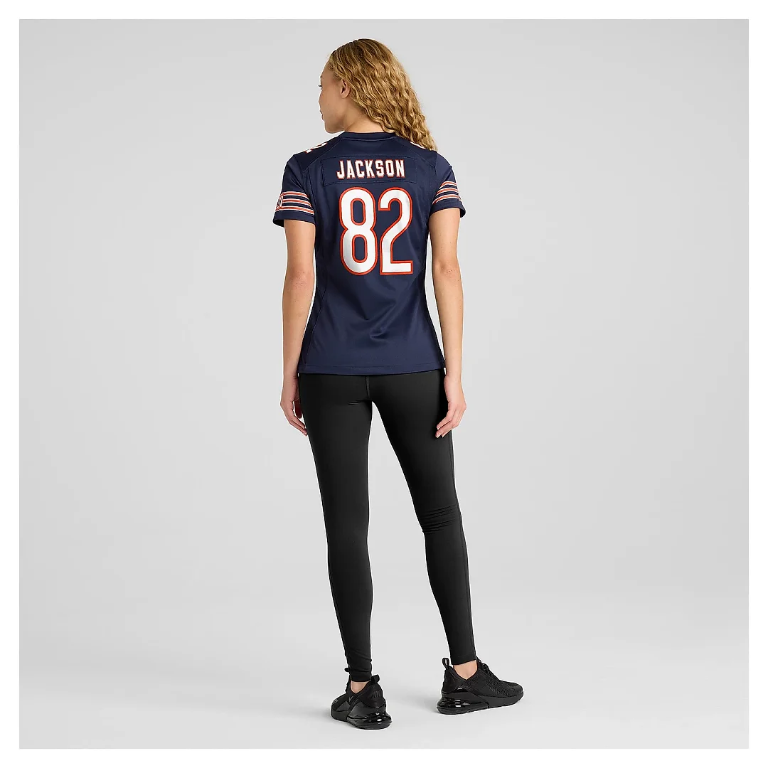 Zennovawear Women's Chicago Bears John Jackson Navy Game Jersey