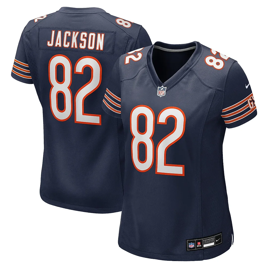 Zennovawear Women's Chicago Bears John Jackson Navy Game Jersey