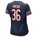 Zennovawear Women's Chicago Bears Jonathan Owens Navy Game Jersey