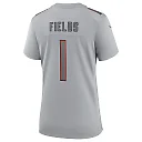 Zennovawear Women's Chicago Bears Justin Fields Gray Atmosphere Fashion Game Jersey