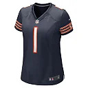 Zennovawear Women's Chicago Bears Justin Fields Navy Player Jersey