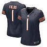Zennovawear Women's Chicago Bears Justin Fields Navy Player Jersey