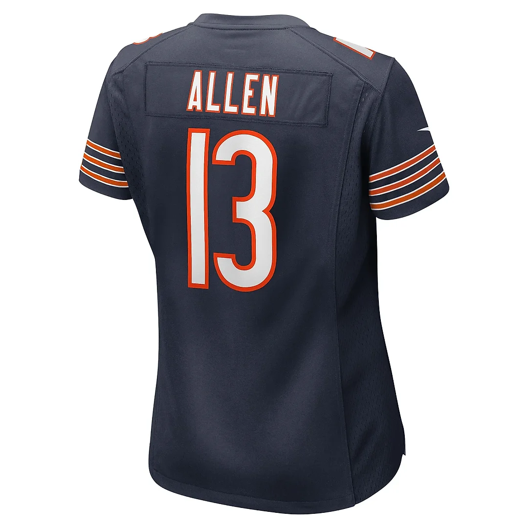 Zennovawear Women's Chicago Bears Keenan Allen Navy Game Jersey