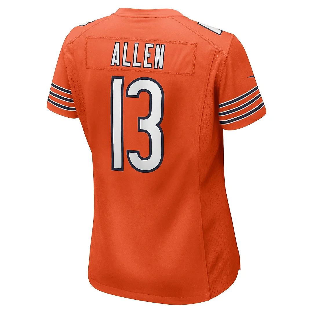 Zennovawear Women's Chicago Bears Keenan Allen Orange Alternate Game Jersey