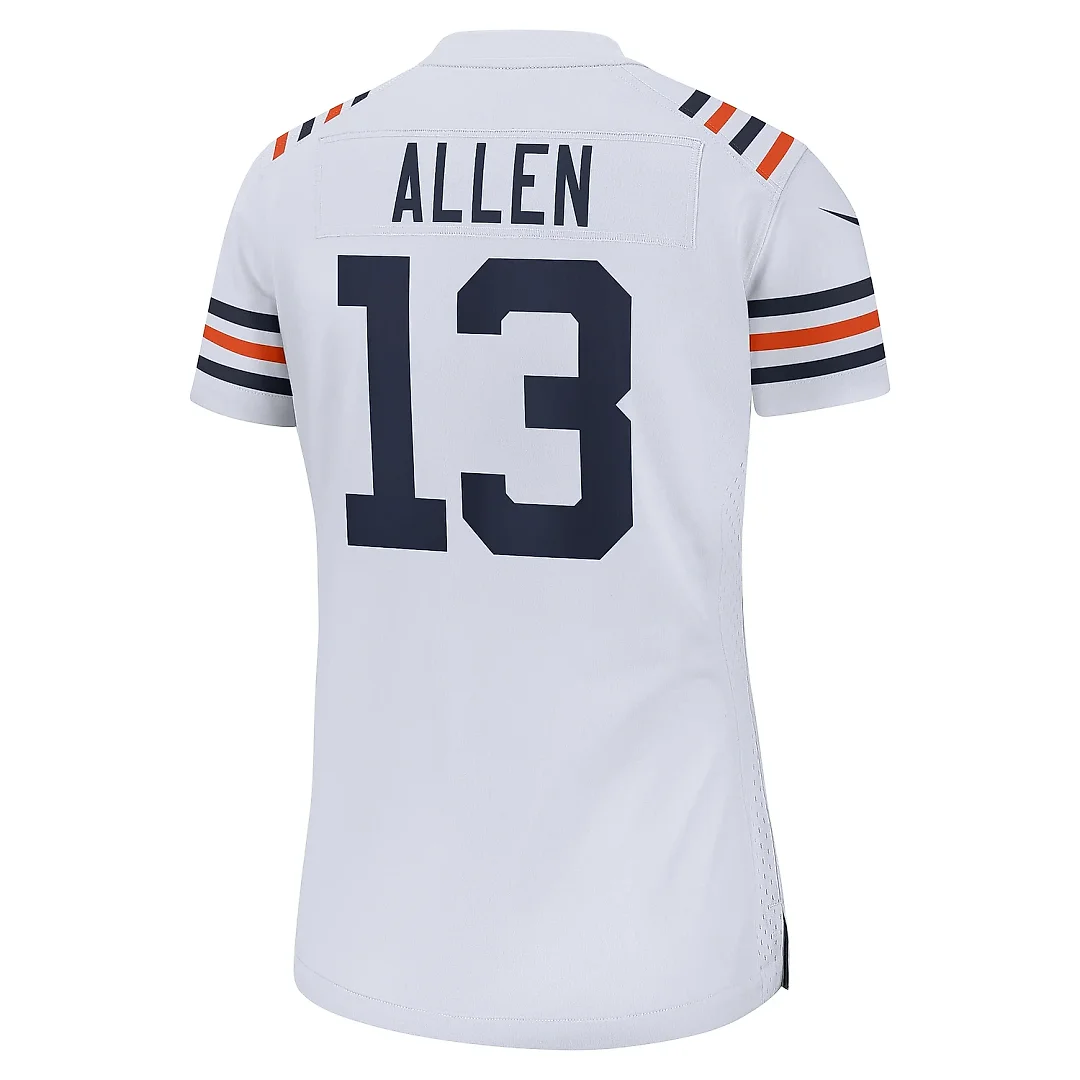 Zennovawear Women's Chicago Bears Keenan Allen White Alternate Game Jersey