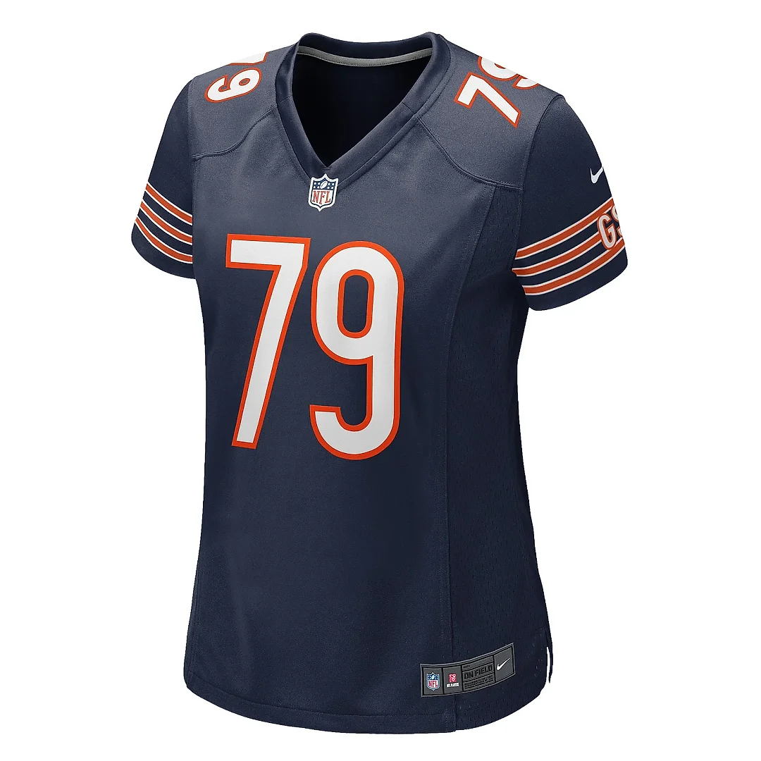 Zennovawear Women's Chicago Bears Matt Pryor Navy Game Jersey