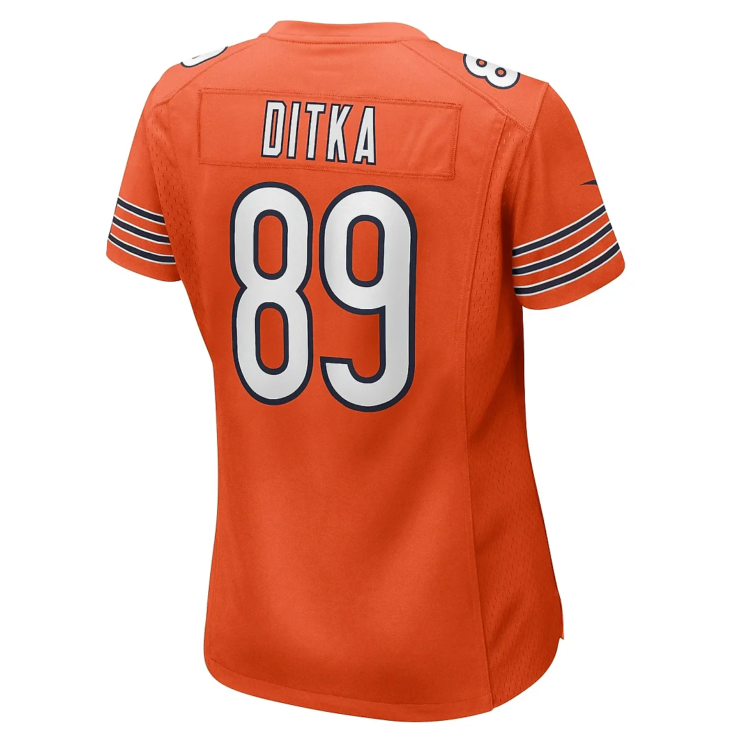 Zennovawear Women's Chicago Bears Mike Ditka Orange Retired Player Jersey