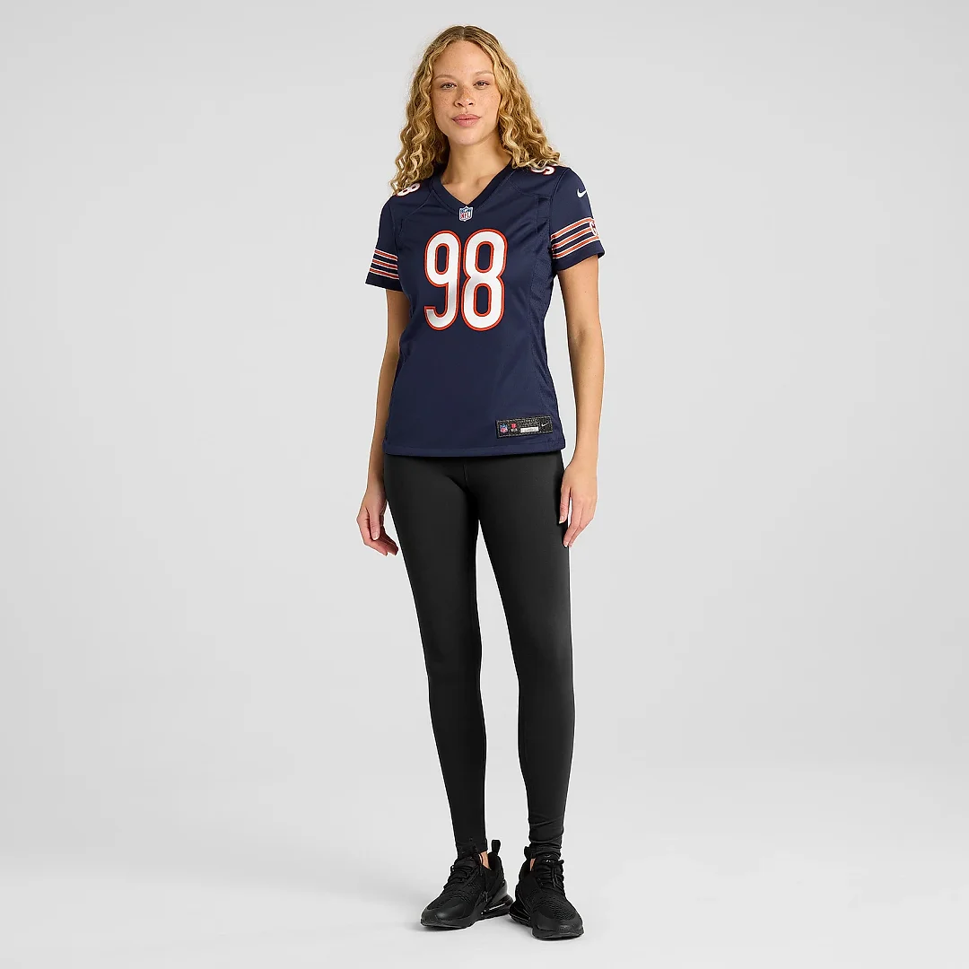 Zennovawear Women's Chicago Bears Montez Sweat Navy Game Jersey