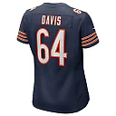 Zennovawear Women's Chicago Bears Nate Davis Navy Game Jersey