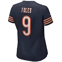 Zennovawear Women's Chicago Bears Nick Foles Navy Game Jersey