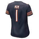 Zennovawear Women's Chicago Bears Number 1 Mom Navy Game Jersey