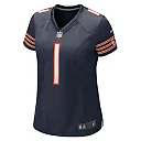 Zennovawear Women's Chicago Bears Number 1 Mom Navy Game Jersey