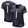 Zennovawear Women's Chicago Bears Number 1 Mom Navy Game Jersey