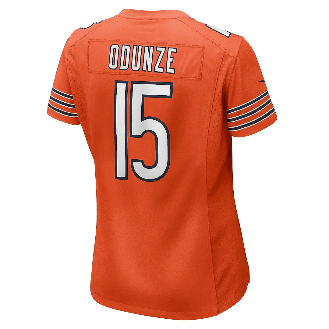 Zennovawear Women's Chicago Bears Rome Odunze Orange Alternate Game Jersey