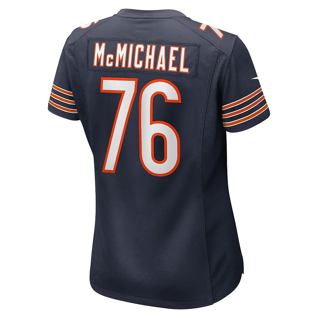 Zennovawear Women's Chicago Bears Steve McMichael Navy Retired Player Game Jersey