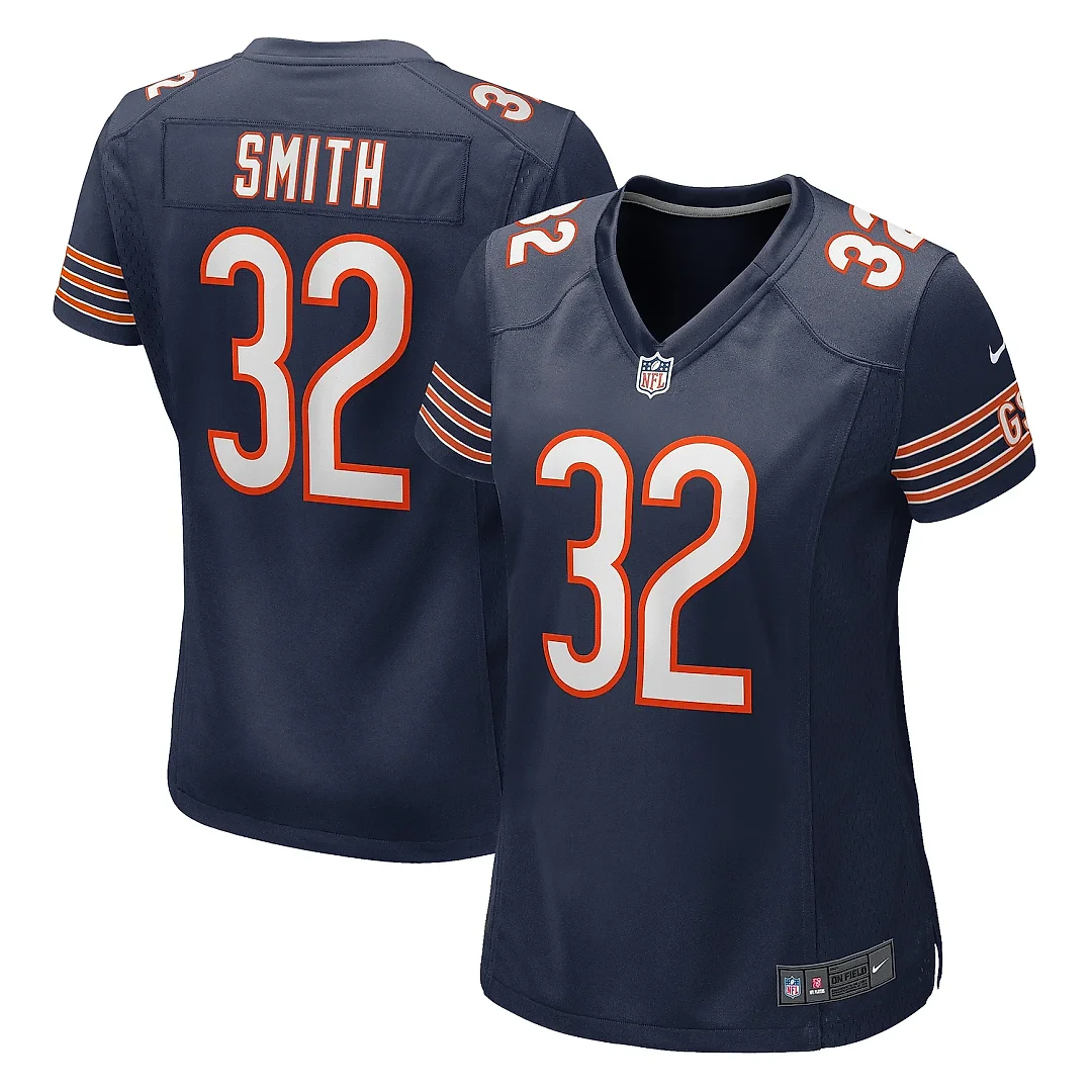 Zennovawear Women's Chicago Bears Terell Smith Navy Game Jersey