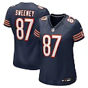 Zennovawear Women's Chicago Bears Tommy Sweeney Navy Game Jersey