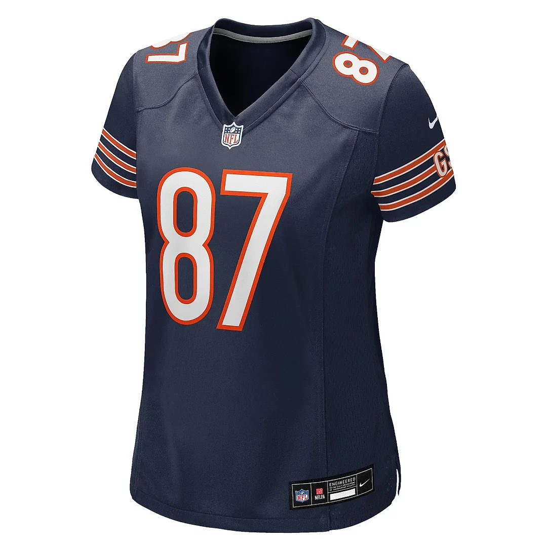 Zennovawear Women's Chicago Bears Tommy Sweeney Navy Game Jersey