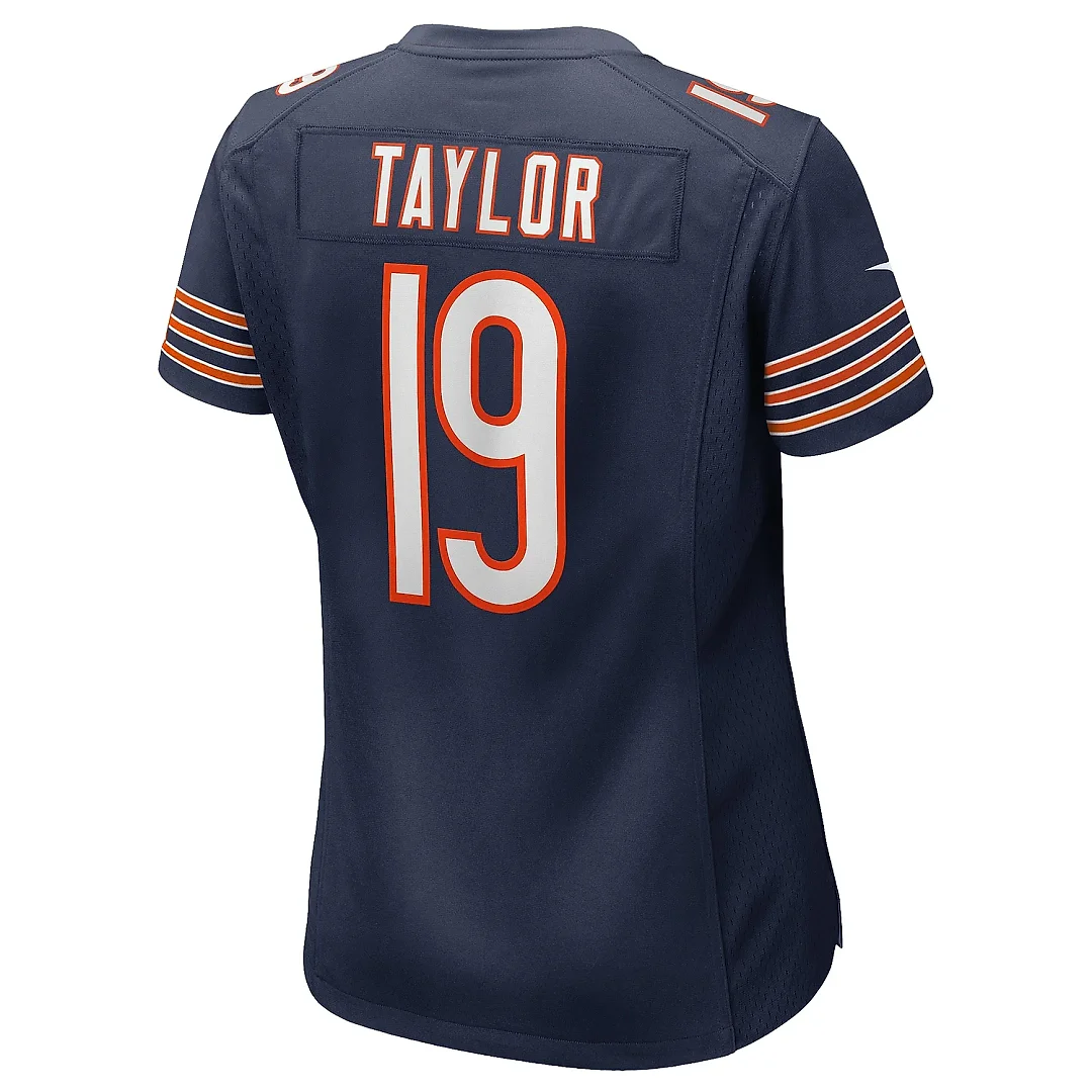 Zennovawear Women's Chicago Bears Tory Taylor Navy Game Jersey