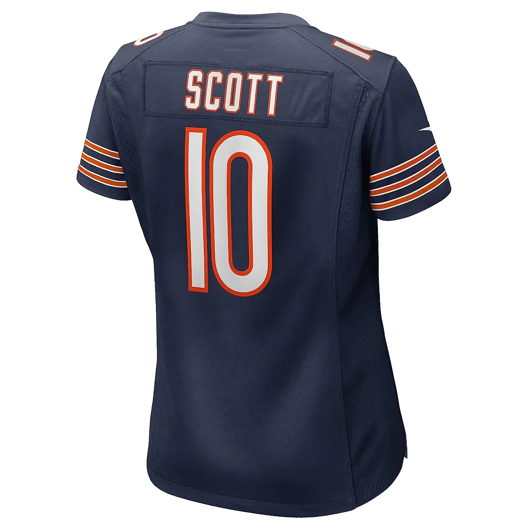 Zennovawear Women's Chicago Bears Tyler Scott Navy Game Jersey