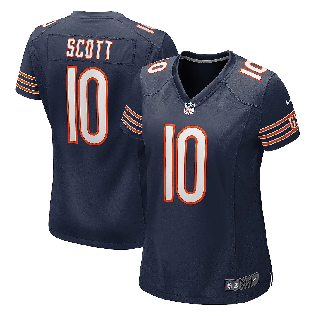 Zennovawear Women's Chicago Bears Tyler Scott Navy Game Jersey