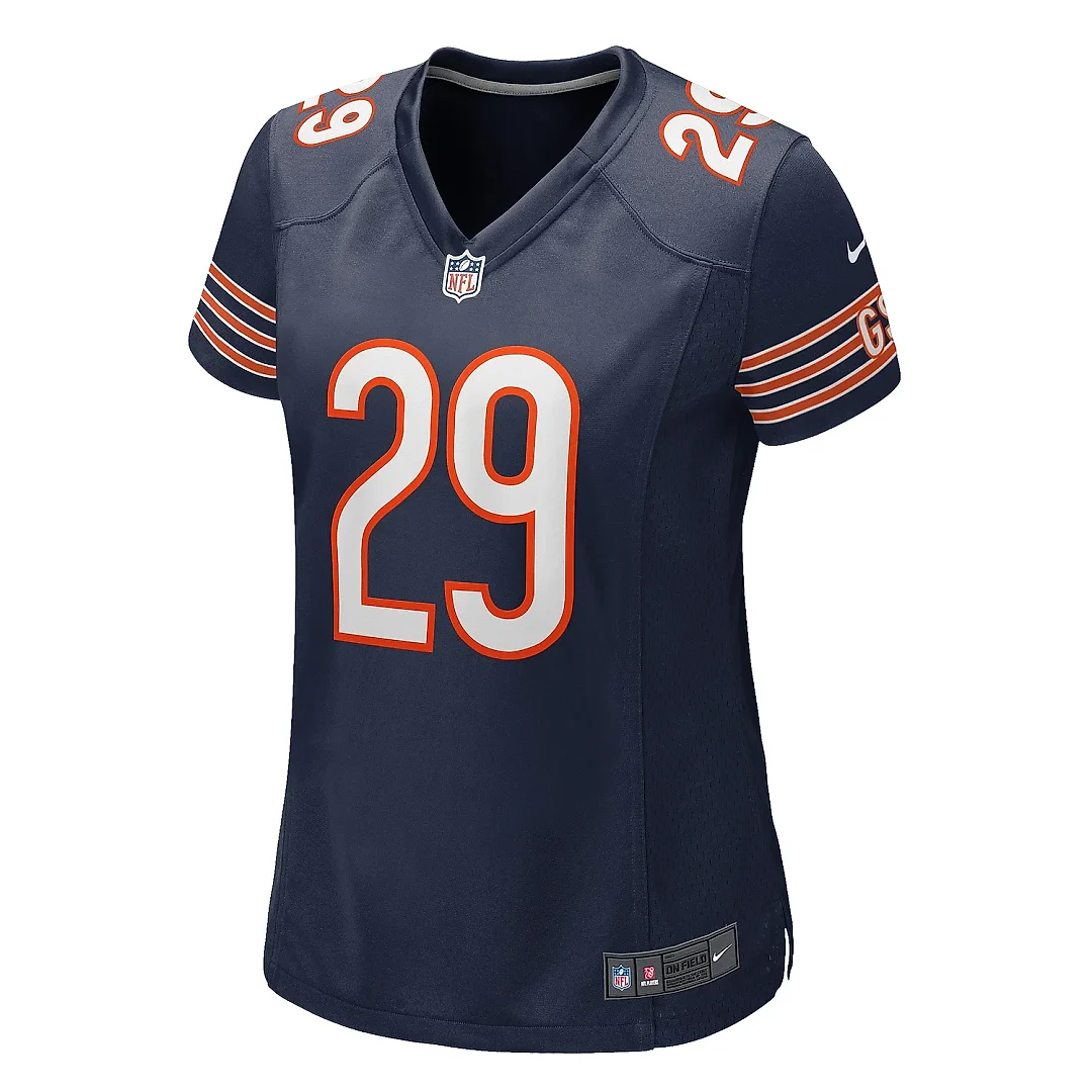 Zennovawear Women's Chicago Bears Tyrique Stevenson Navy Game Jersey