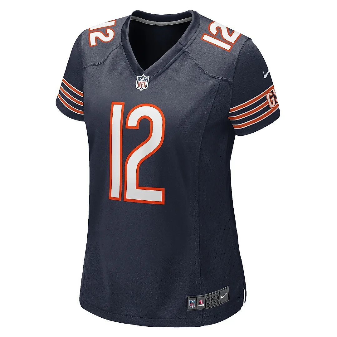 Zennovawear Women's Chicago Bears Velus Jones Jr. Navy Game Player Jersey